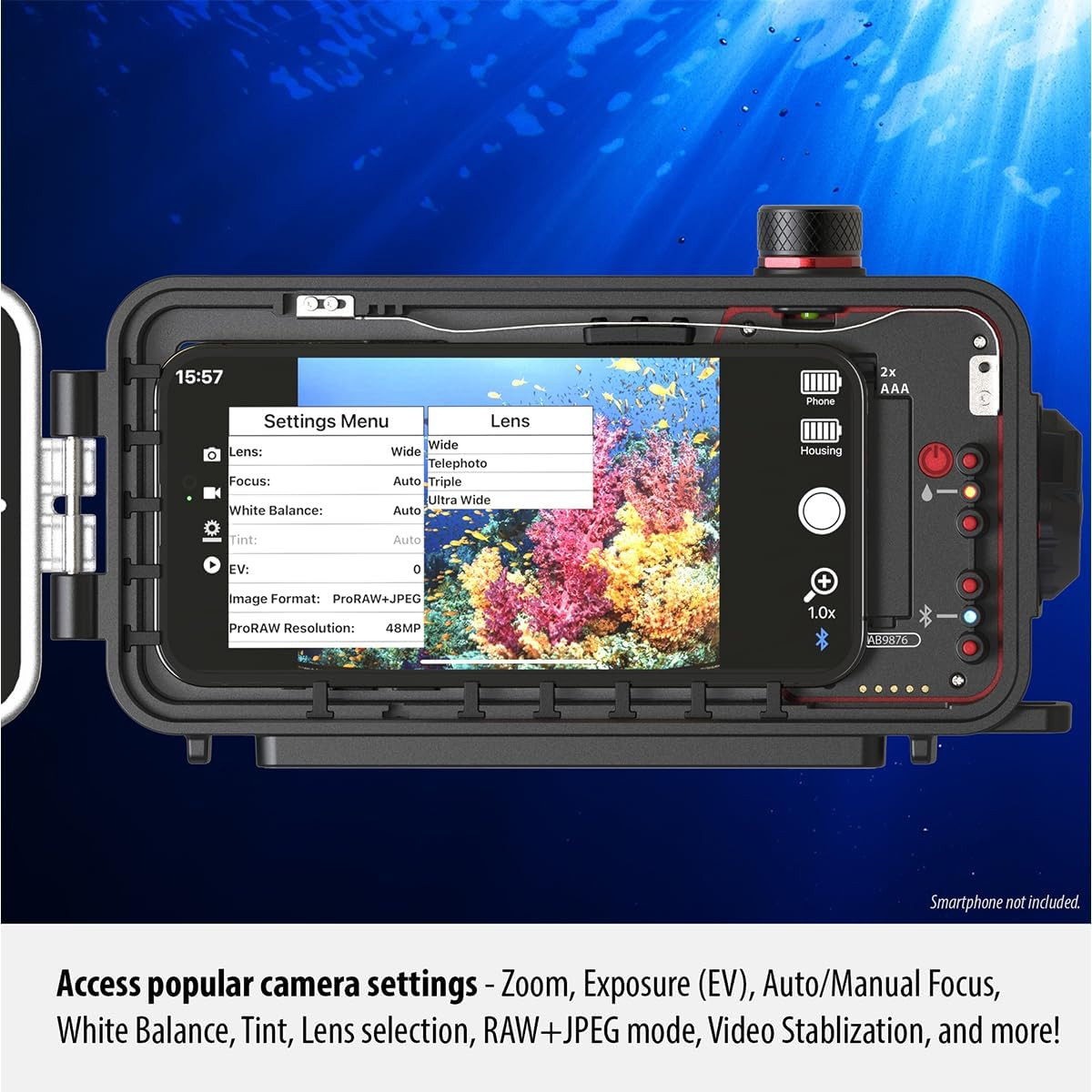 SeaLife SportDiver ULTRA Pro 2500 Underwater Smartphone Housing